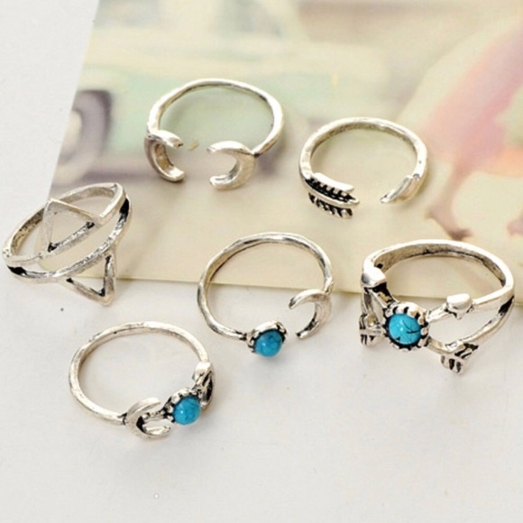 To The Moon Ring Set - Picture 3 of 5